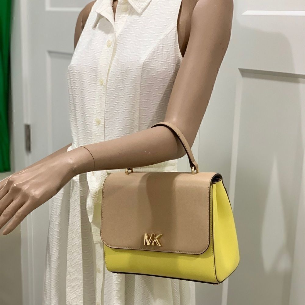NWT MICHAEL KORS Mott Medium Leather Satchel - Picture 12 of 16